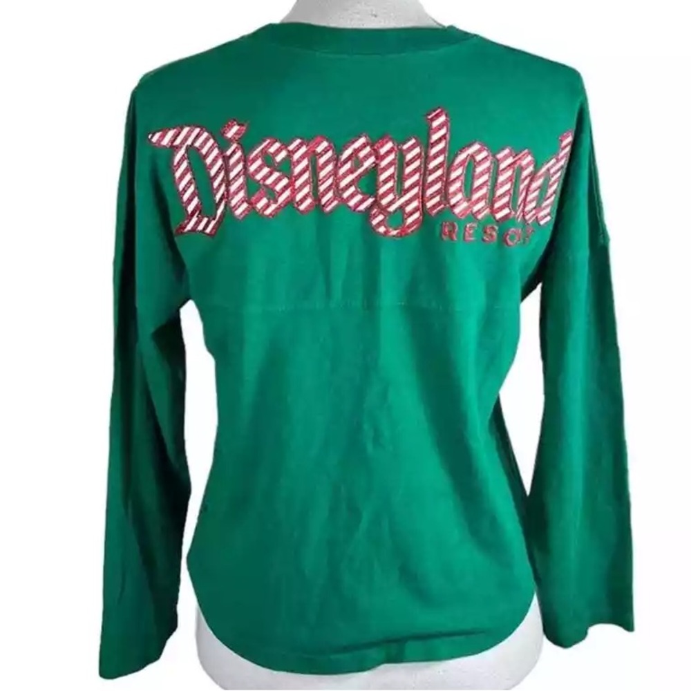 Childs Minnie Mouse Spirit Jersey Size XL Green Walt Disneyland Christmas NWT